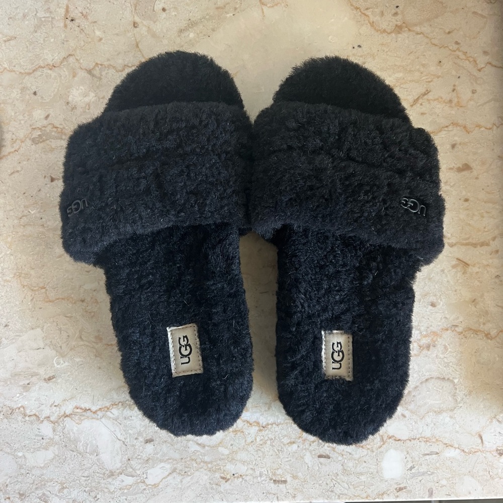 UGG Cozy Cozetta Curly Genuine Shearling Slide Slipper Platform Slippers NWOB